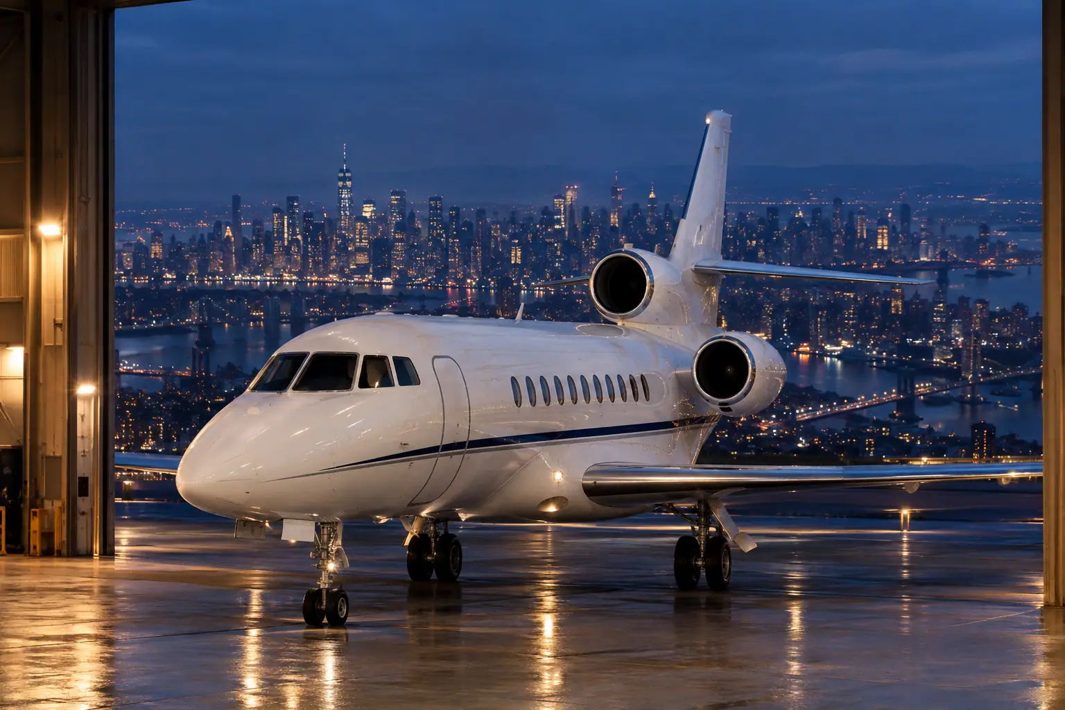 Private jet in New York