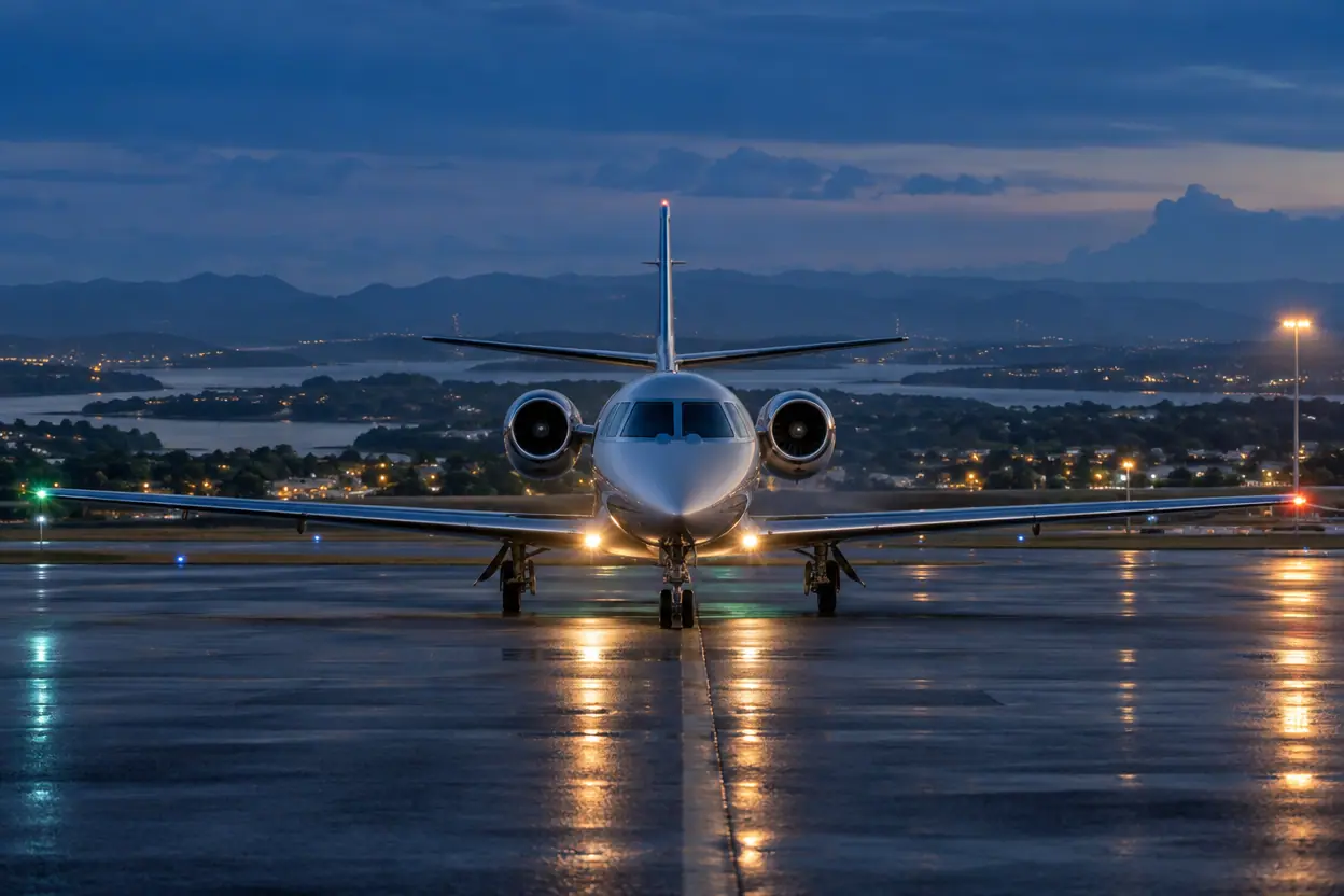 Afternoon on a the US runway