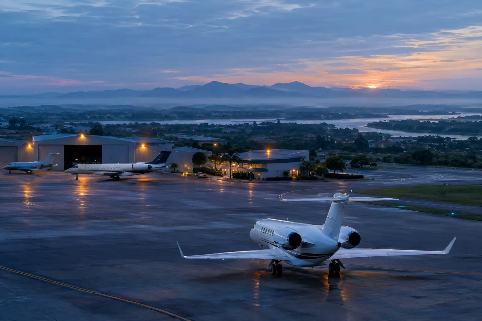 Private jets at Teterboro Airport