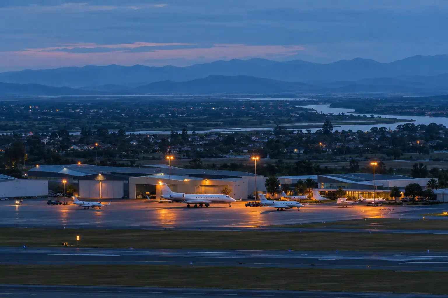 Private jets at Dallas Love Field