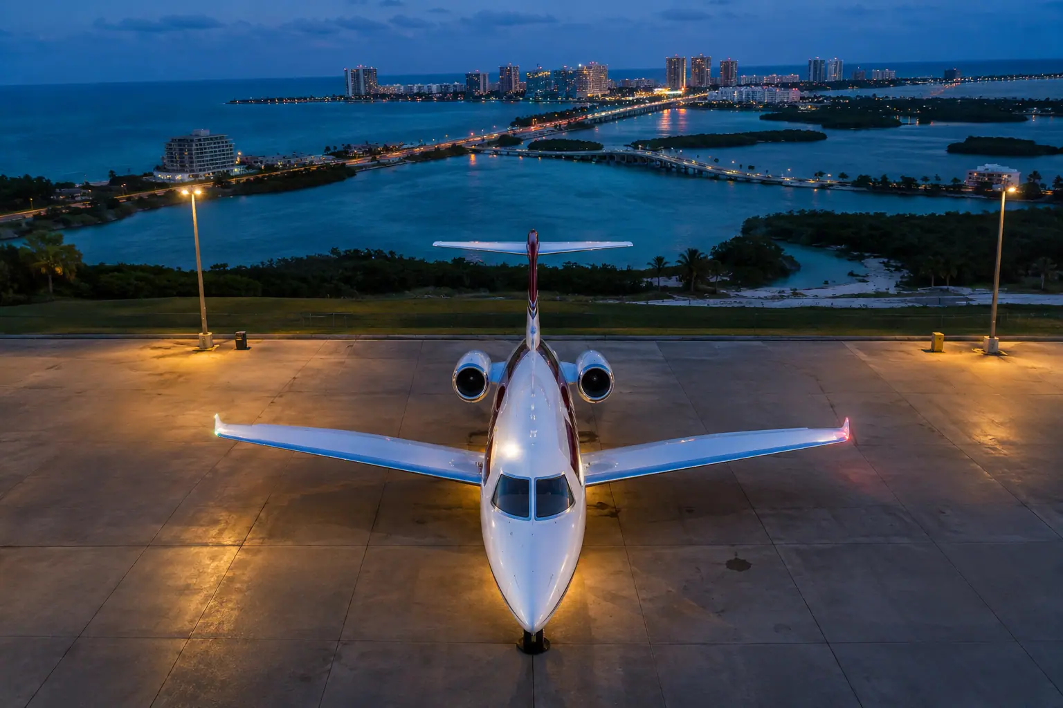 Private jet in Miami